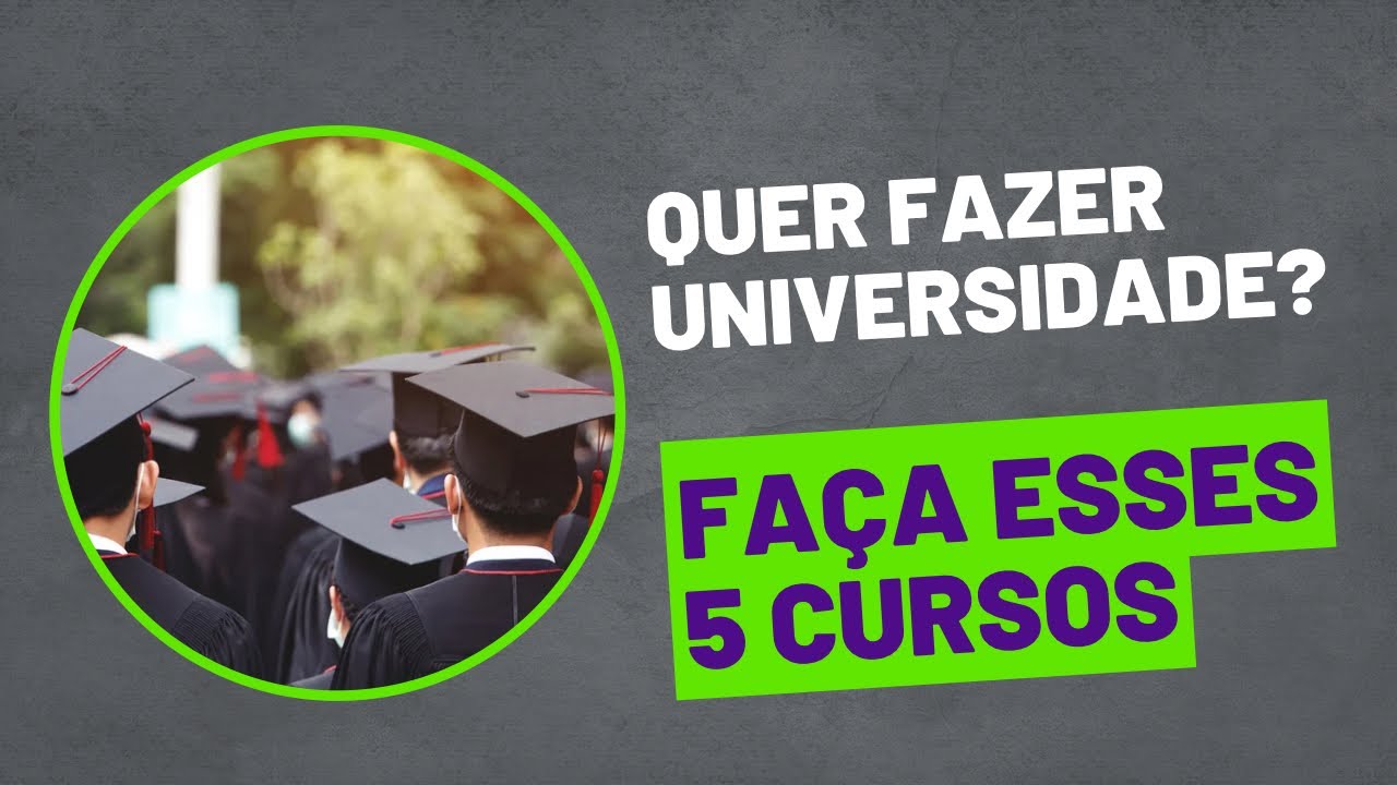5 CURSOS UNIVERSITÁRIOS QUE VALEM APENAS FAZER ACTUALMENTE. #estudar #universidade #cursos