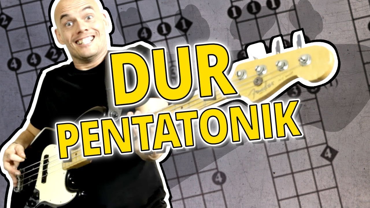 Dur Pentatonik auf dem E-Bass - Bass Griffbrett und Musiktheorie
