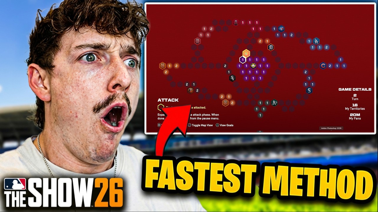 Самый быстрый способ завершить режим &laquo;Завоевание&raquo; в MLB the Show 26!