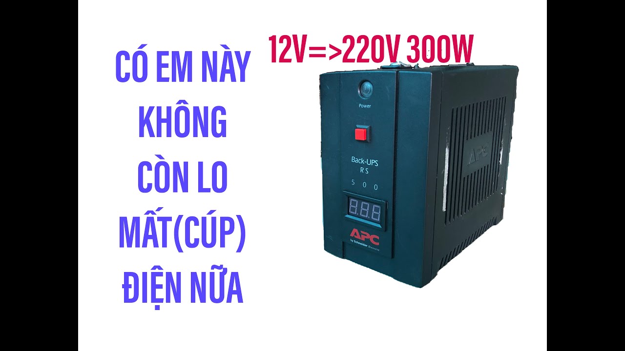 Trạm điện di động tự chế từ UPS APC và pin 32700