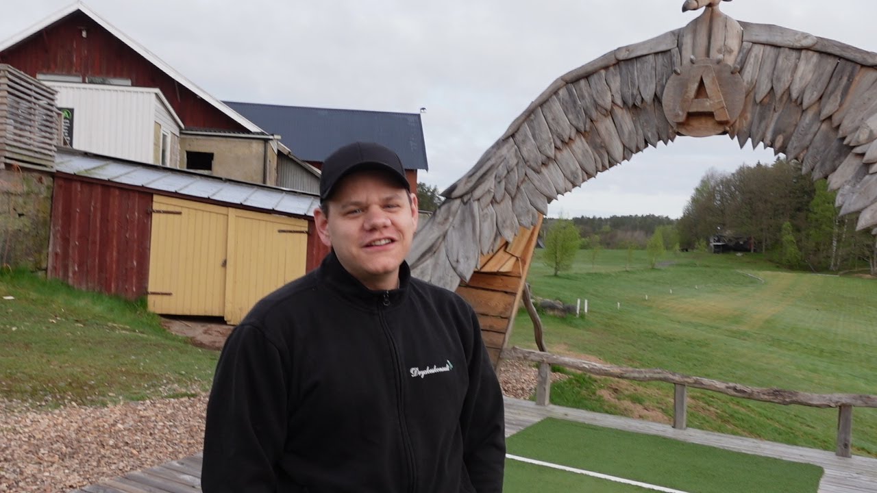 Ale Disc Golf Center. Spelar Vit bana