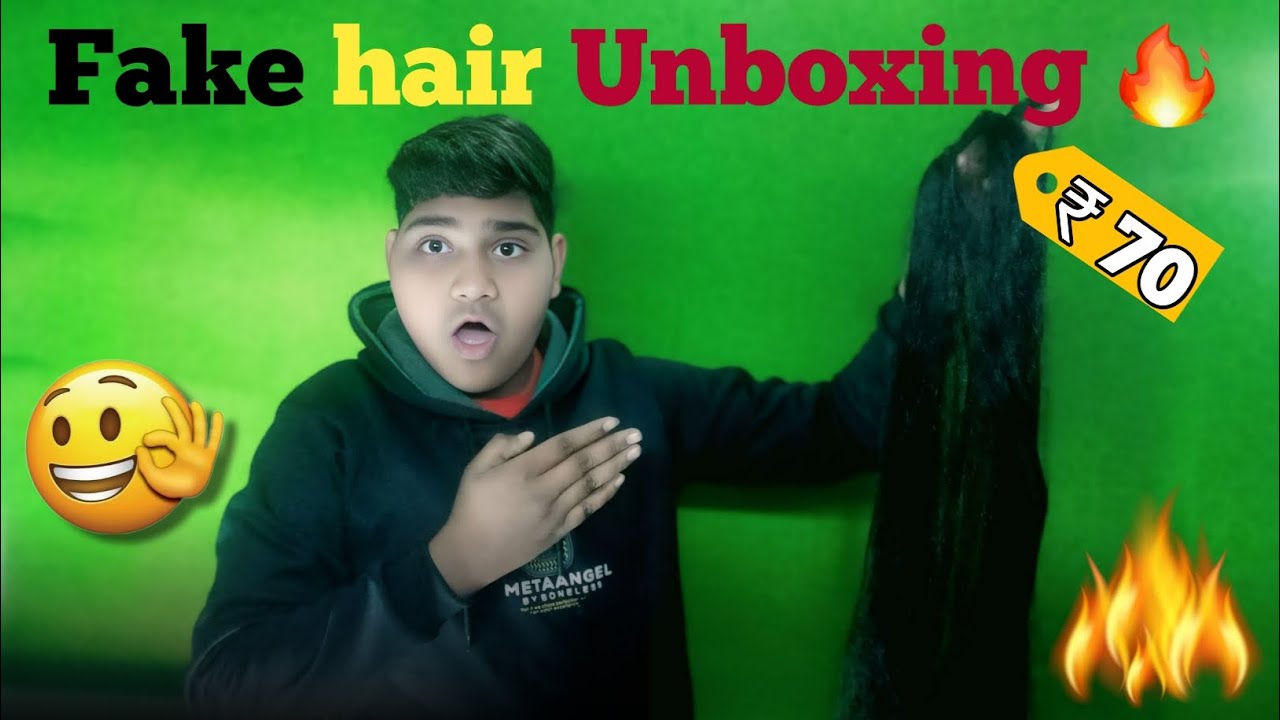 ₹70 ka Fake Hair Unboxing 😱 | Real Nikla Ya Fake? 🔥
