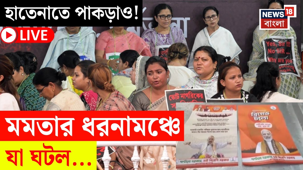 Mamata Banerjee Dharna LIVE | মমতার ধরনায় যা কাণ্ড BJP র...! চাঞ্চল্যকর অভিযোগ | Bangla News