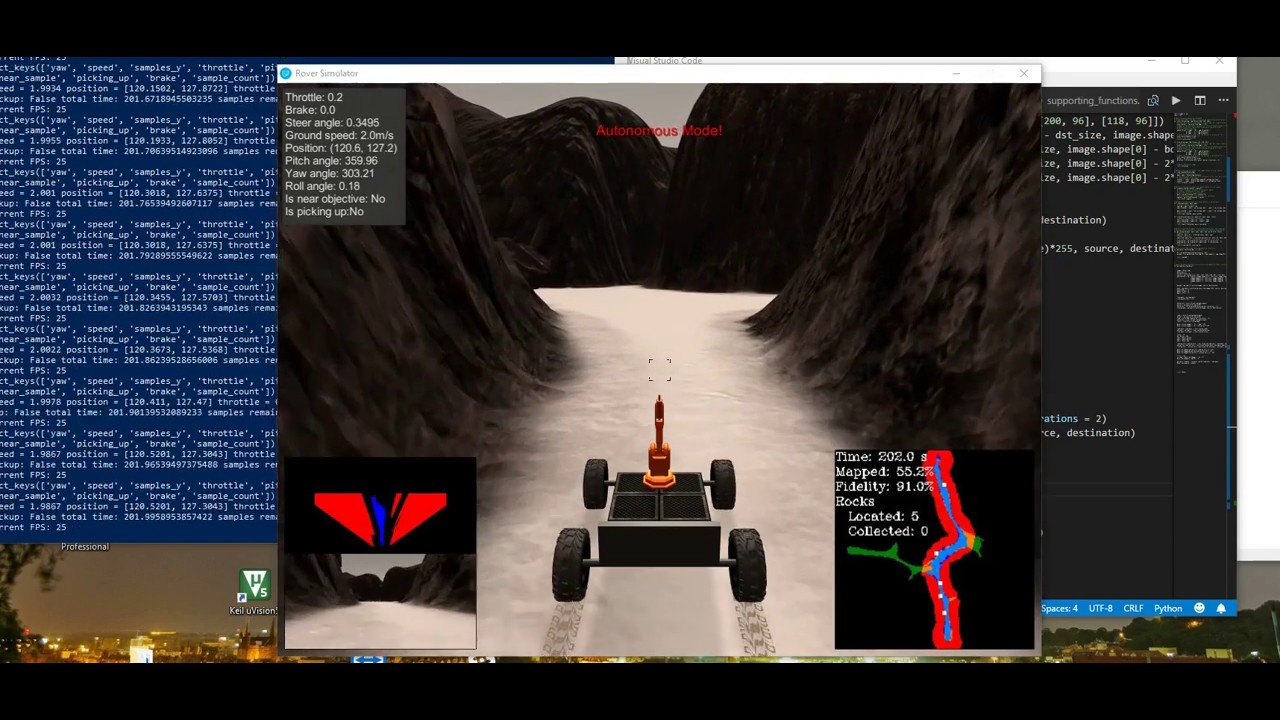Unity3D Mars autonomous rover