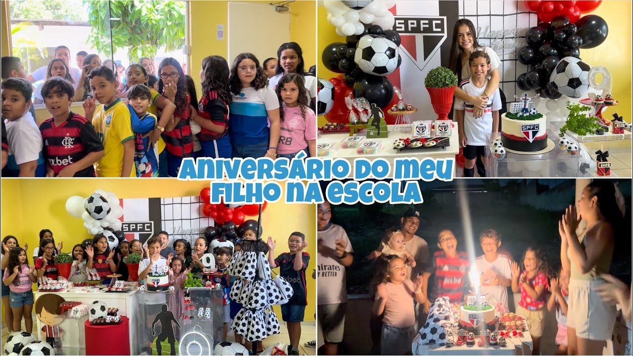ANIVERSÁRIO DO MEU FILHO NA ESCOLA COM OS AMIGUINHOS/ DEPOIS FOMOS PRA CASA DA VOVÓ