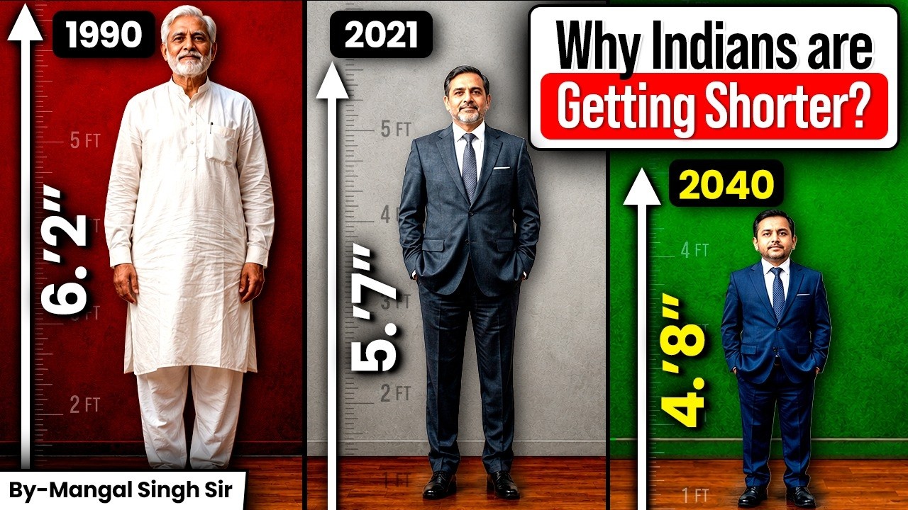 Why Are Indians Getting Shorter While the World is Growing Taller? | Science, Nutrition & Reality