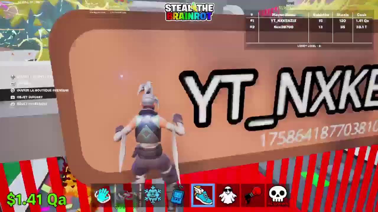 Live steal the brainrot Fortnite