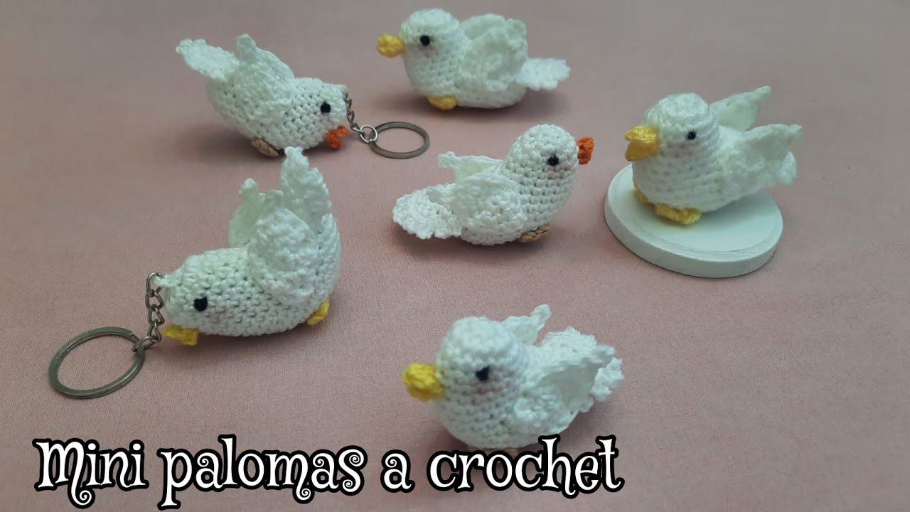 Palomas a crochet #patroncrochet #amigurumi #recuerdosnorma