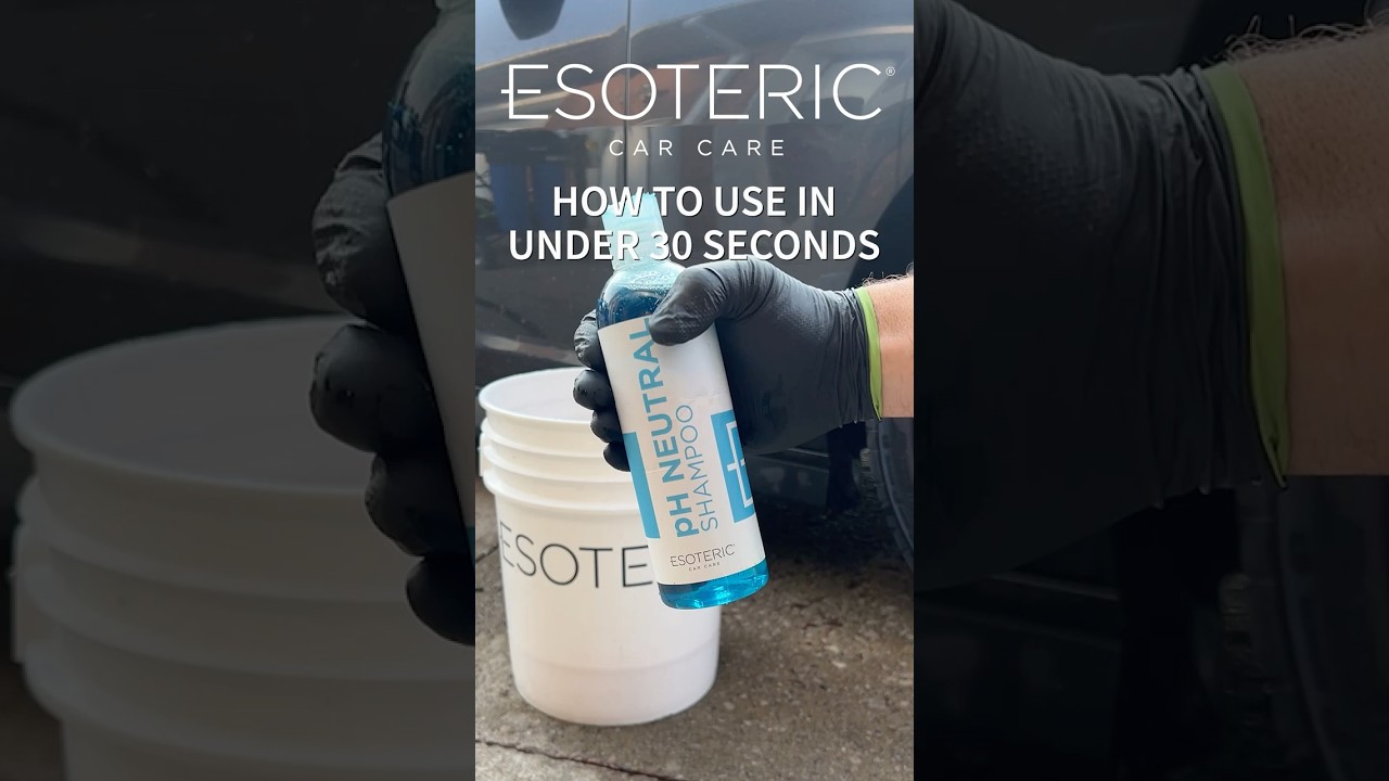 Jak używać szamponu ESOTERIC o neutralnym pH (w mniej niż 30 sekund) #detailing #samochody #ezote...