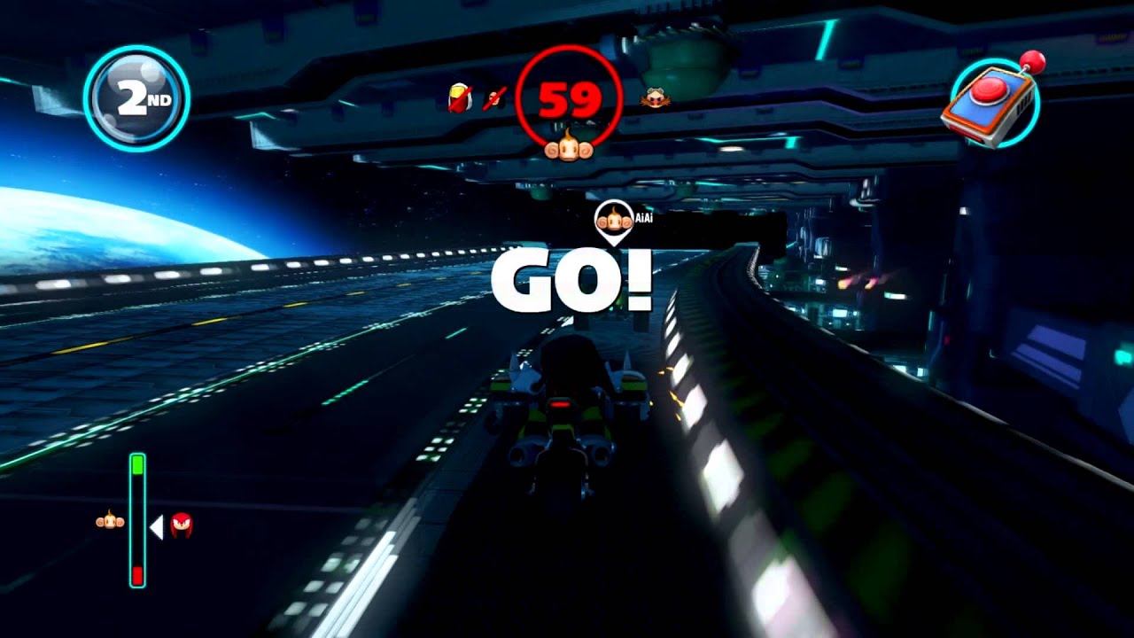 Sonic & All Stars Racing Transformed Egg Hangar Gameplay