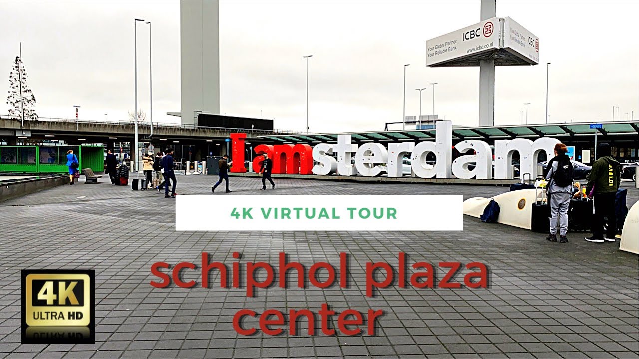 Amsterdam Schiphol plaza centre | Virtual Tour 4K ASRM 