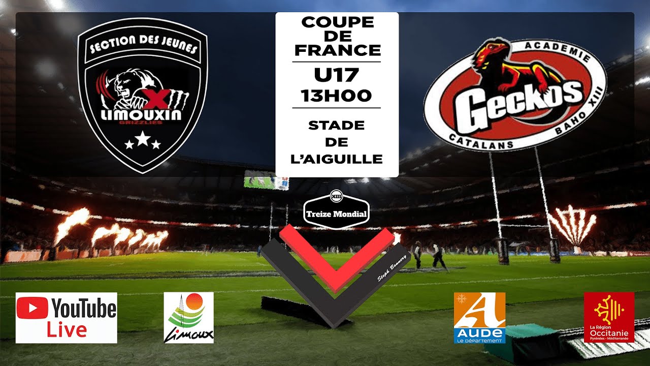 RUGBY A XIII - U17 COUPE DE FRANCE - BARRAGES - XIII LIMOUXIN vs  BAHO XIII