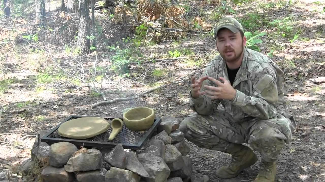 Primitive Survival Tools Series- Clay Skillet, Bowl, and Ladle