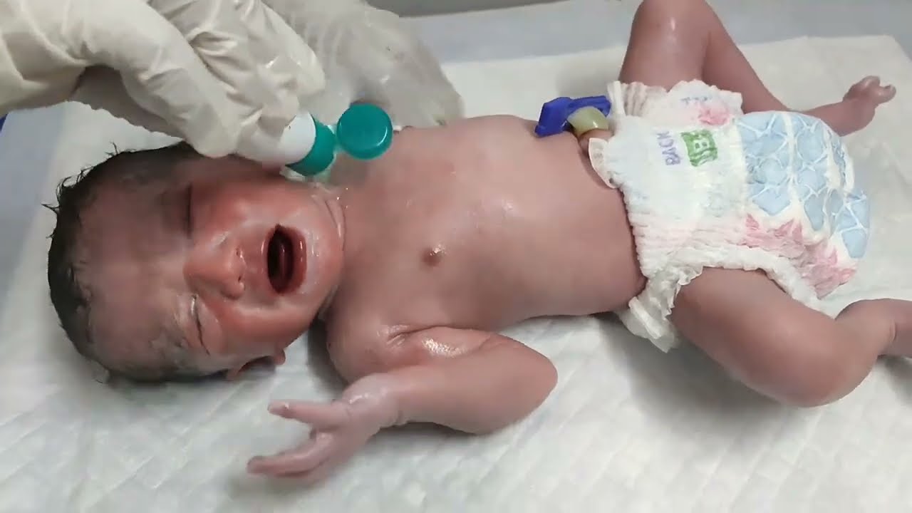 Most beautiful Newborn baby rituals just after birth delivery #birth #babies #video