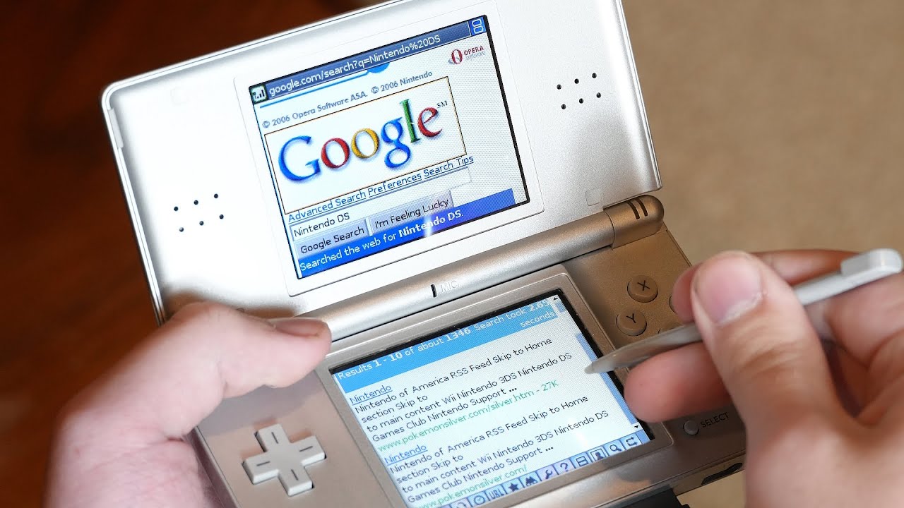 Использование веб-браузера Nintendo DS 20 лет спустя