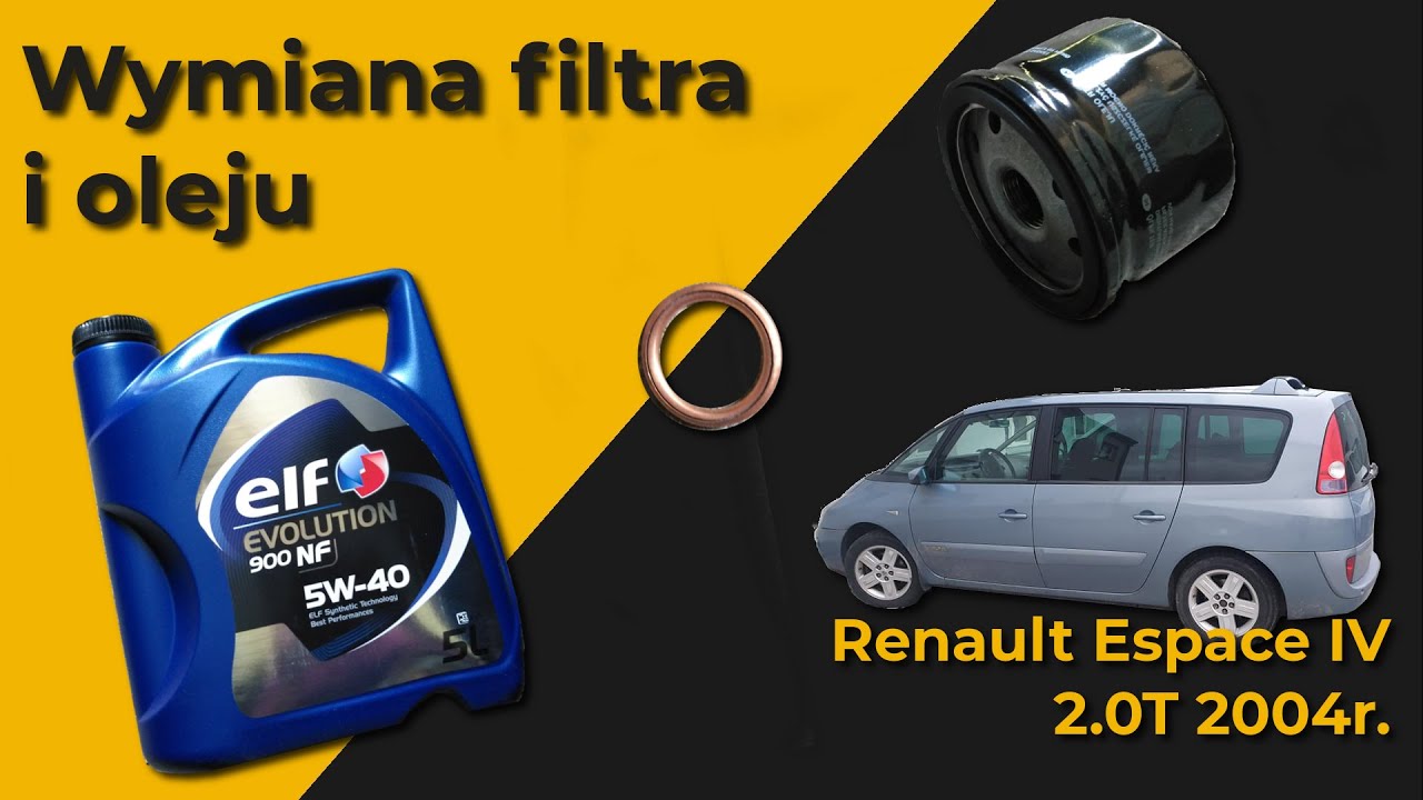 Wymiana oleju i filtra w Renault Espace IV 2.0T