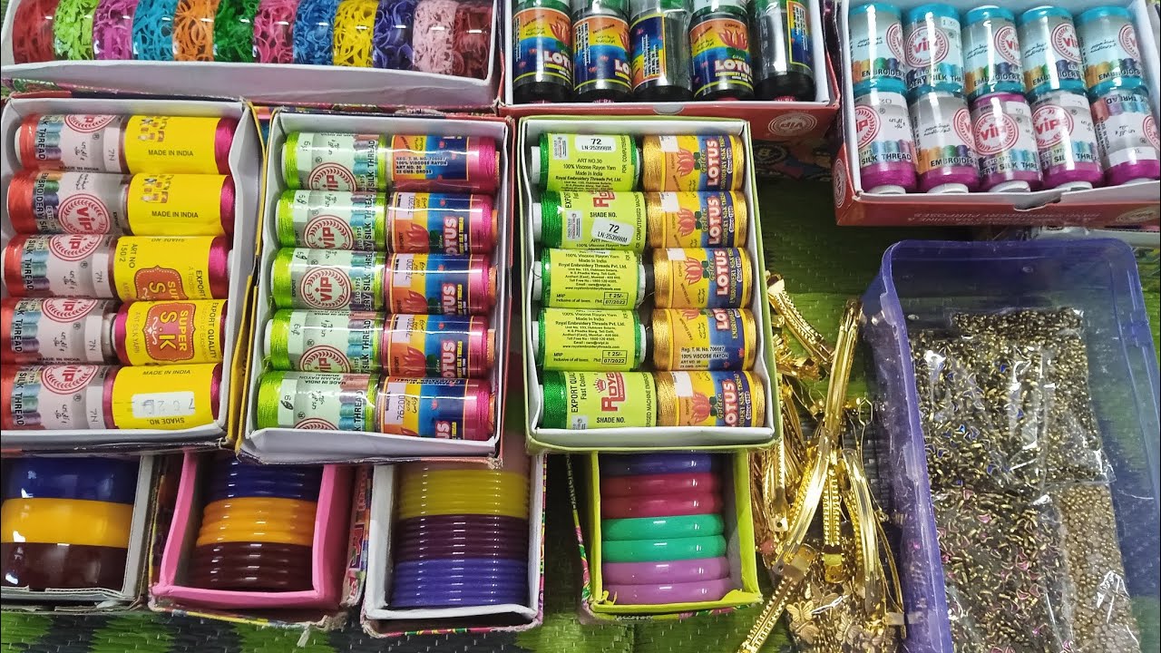 Thread bangles raw materials || low prices raw materials || YouTube....