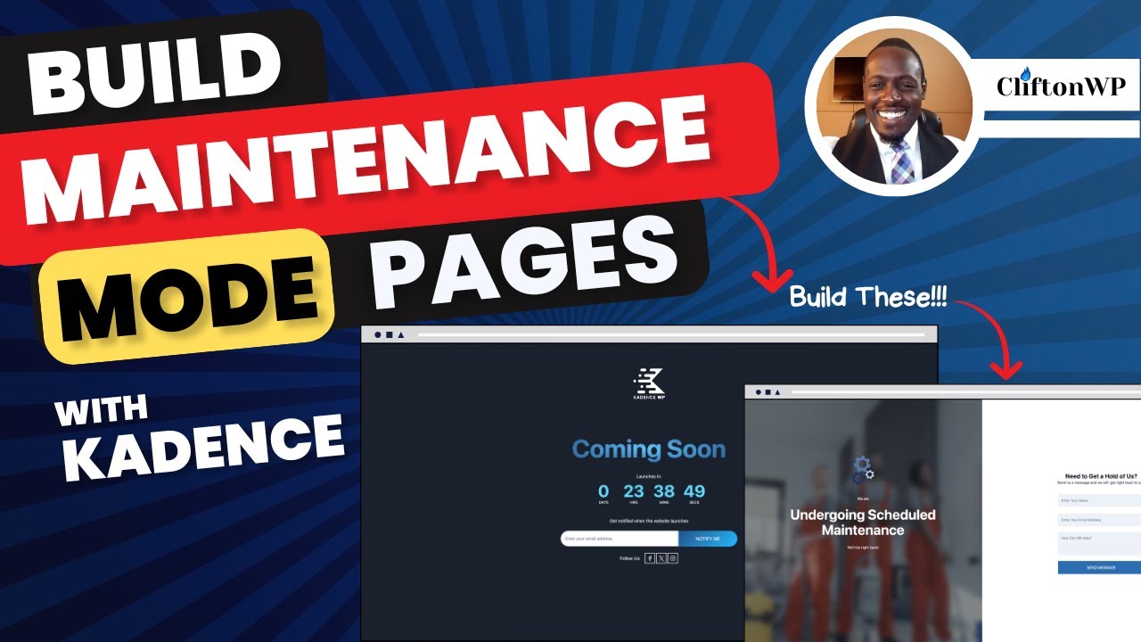 🔥[New Feature]🔥 How to Create Custom Maintenance & Coming Soon Pages with Kadence Maintenance Mode.