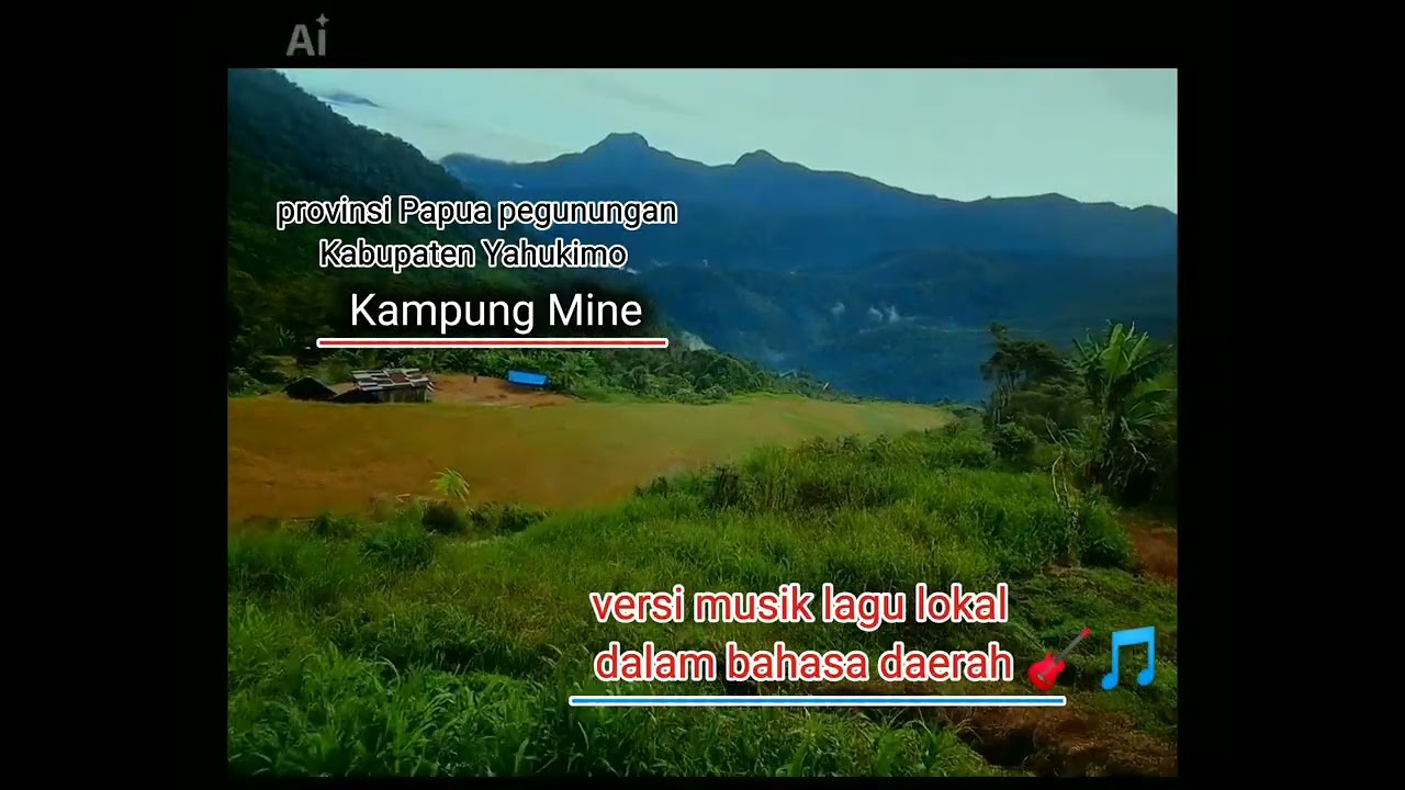 Musik Lokal dalam bahasa daerah kampung mine tistirik Kosarek kab Yahukimo Papua pegunungan 💜🙏🎸🎵