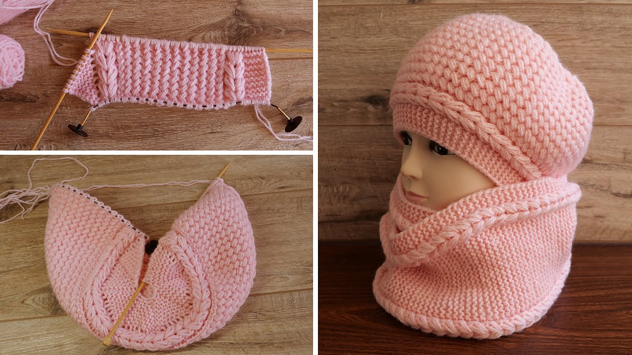 Берет «Маршмелоу» выполнен клиньями | Beret Wedge knitting pattern