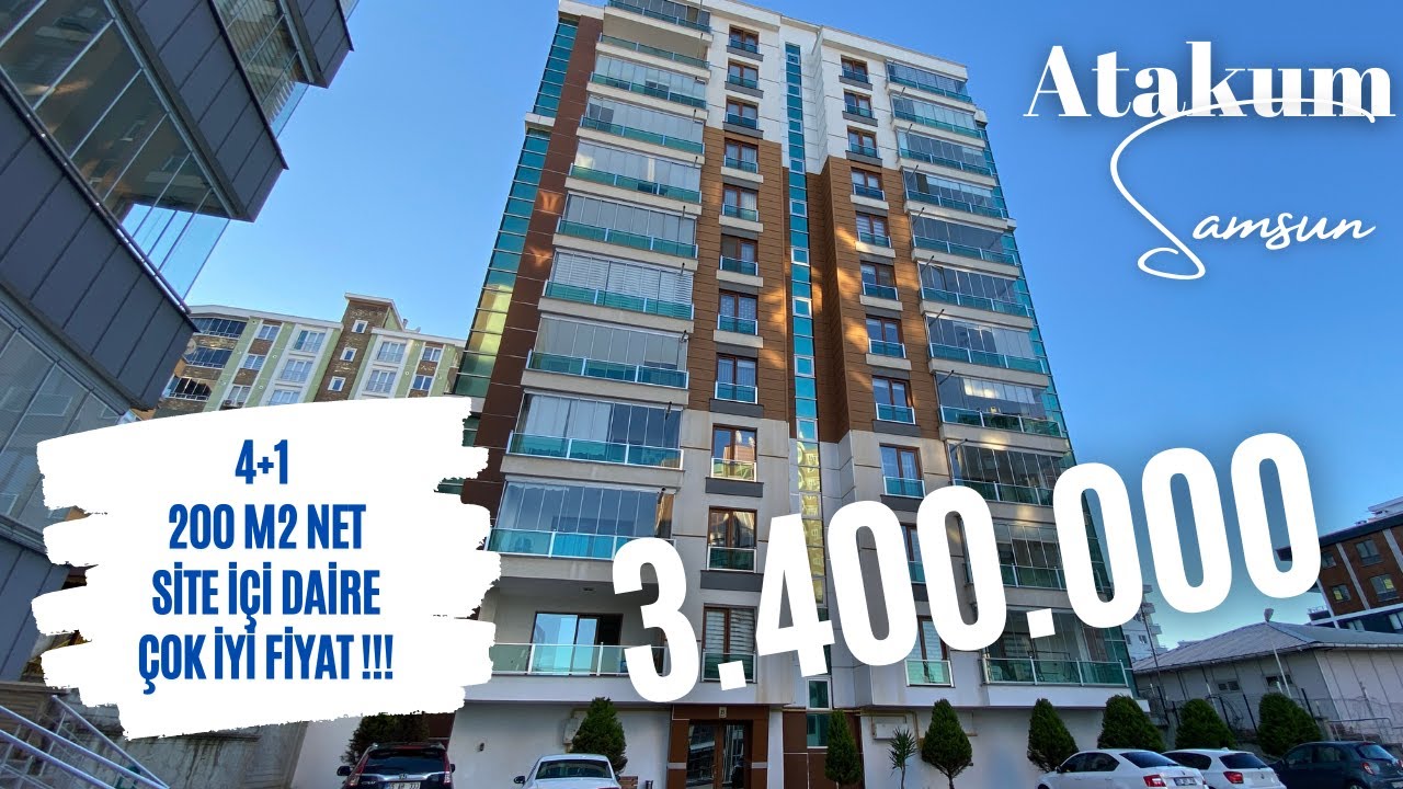 ❌ SATIŞTA DEĞİL / HARİKA BİR  APARTMAN DAİRESİ 4+1 / 200 M2  ATAKUM SAMSUN