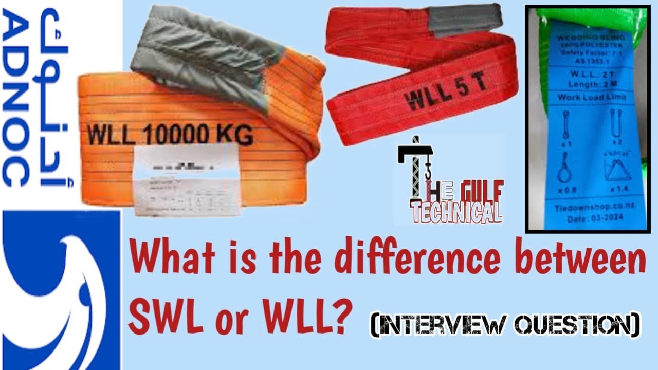 Adnoc Interviews Questions| Lifting Appointed Person What is the Difference between SWL OR WLL  