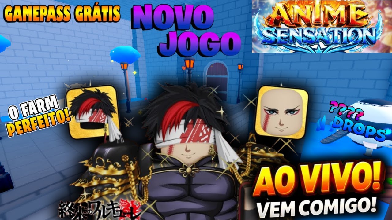 🔴 (LIVE INFINITA) ANIME SENSATION RELEASE AUTO FARM INFINITO 24/H DICAS E TRUQUES 📢 #roblox #ugphone