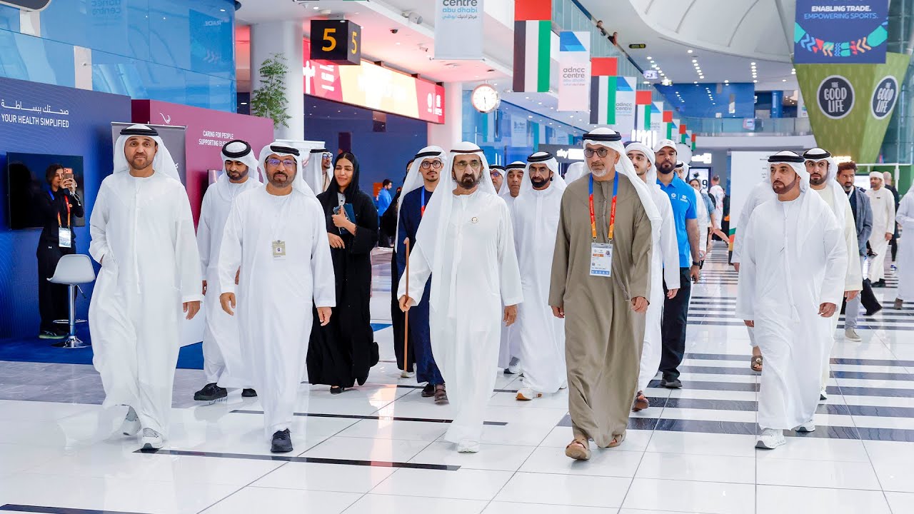محمد بن راشد يشهد جانباً من منافسات ألعاب الماسترز أبوظبي 2026