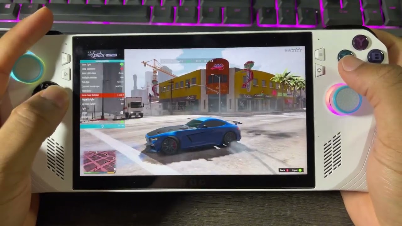 Asus ROG Ally Z1 Extreme | GTA 5 Fully Modded 25 watts | Indestructible Car Mod!