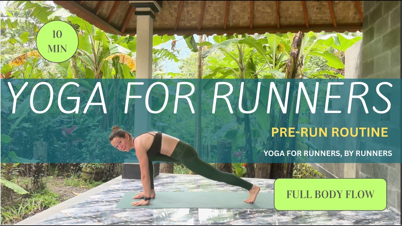 10 Min Yoga Pre-Run Warm Up | Sun Salutations | Yoga For Runners