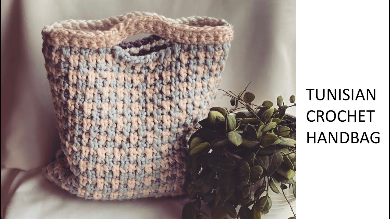Easy Tunisian Crochet Handbag