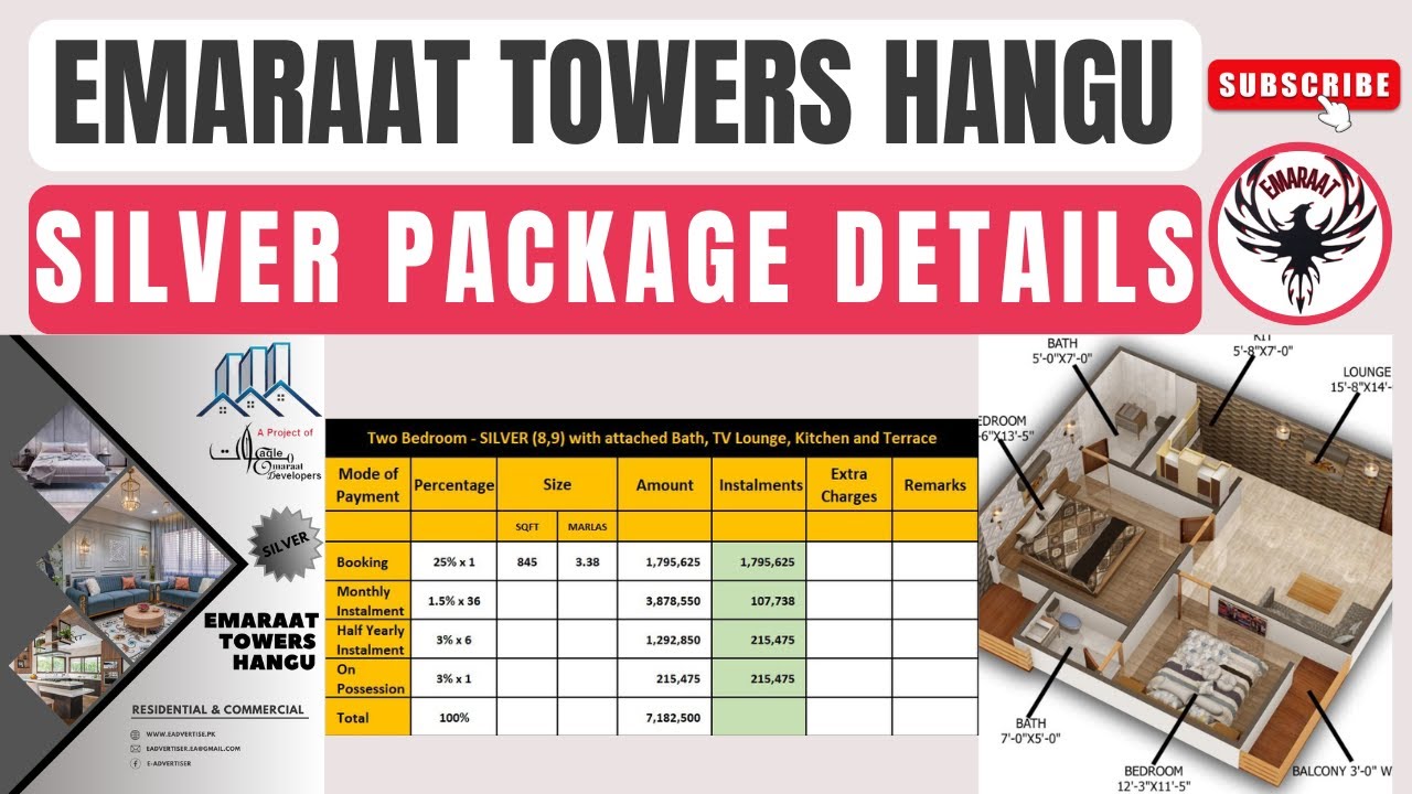 SILVER Package Details | Emaraat Towers Hangu | Eagle Emaraat Developers