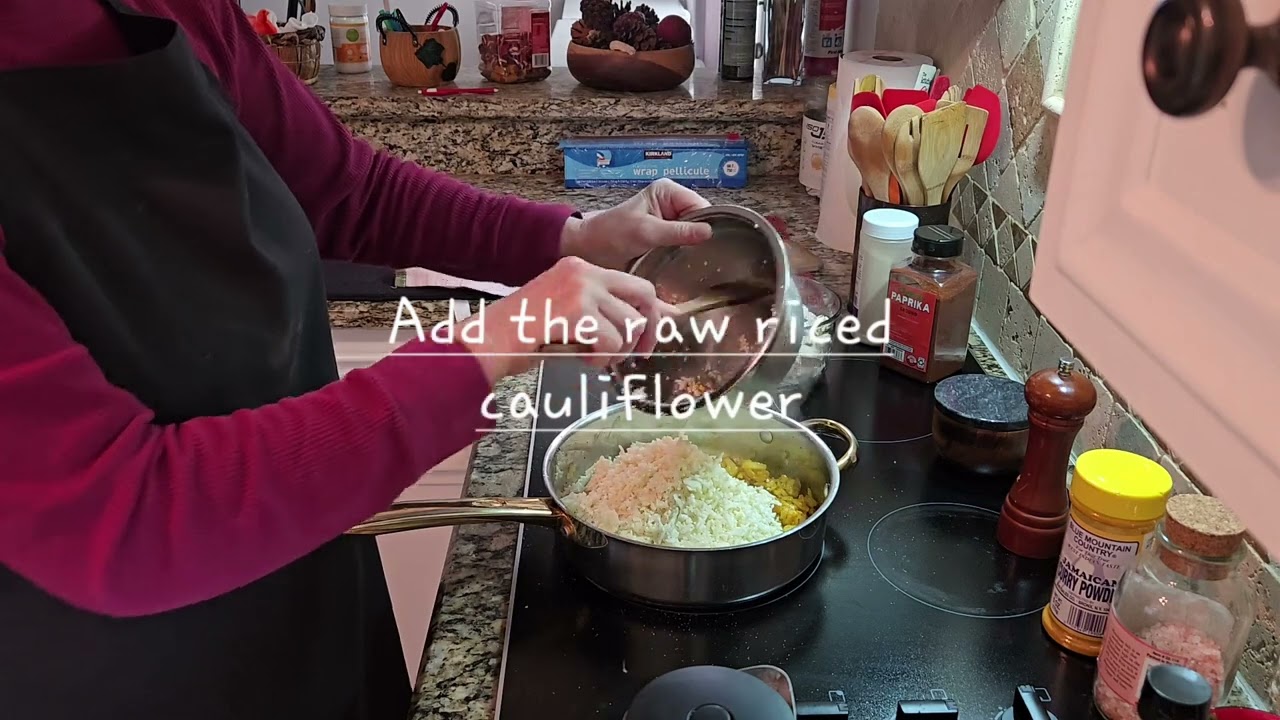 Curry Chicken with Cauliflower Rice