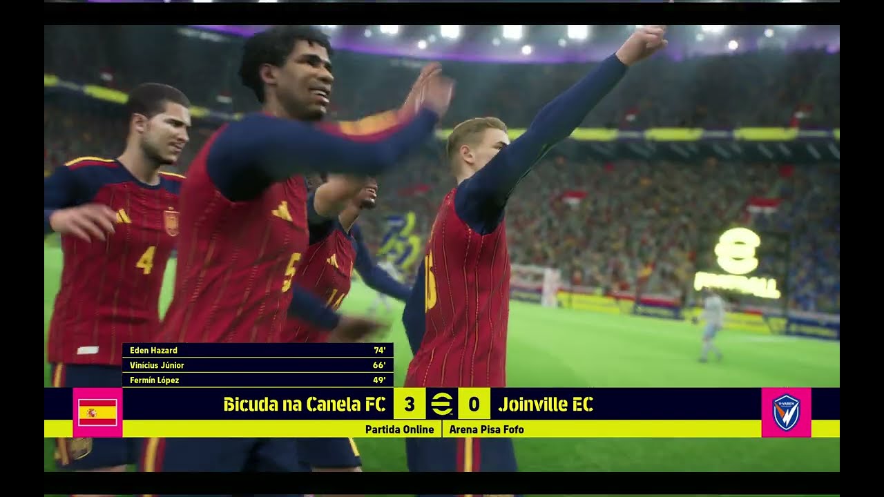 Só gol CHORADO, slc - Bicuda na Canela FC x Joinville EC - E Football 2026