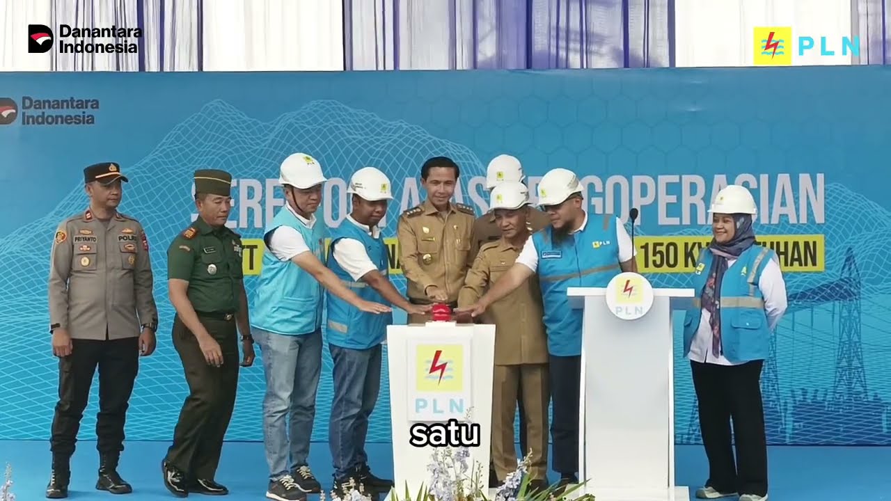 Seremoni proyek SUTT 150 kV Manna - Bintuhan dan GI 150 kV Bintuhan