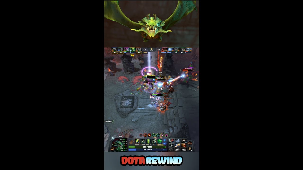 when you realize you have&nbsp;better support (2vs.7) #dota2 #shorts #viper #rampage