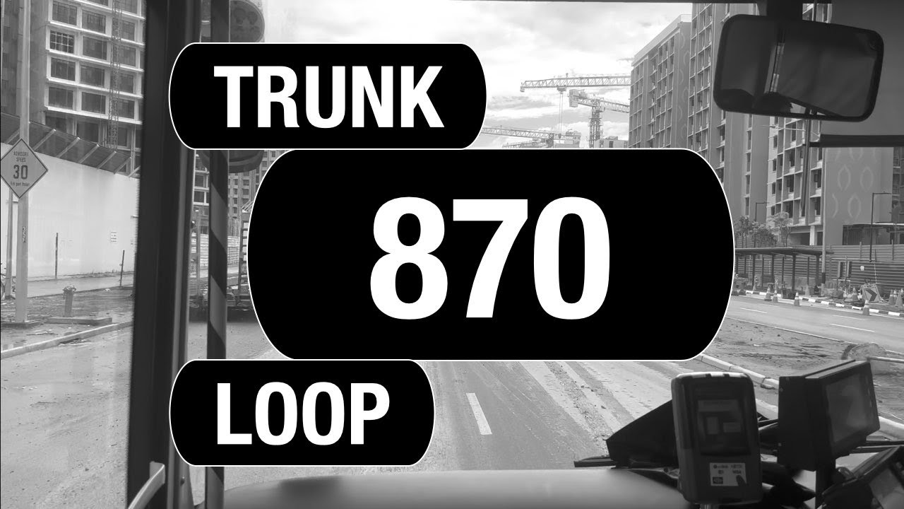 Tower Transit Trunk 870 (BFTP 2024) | Bus Service Route Visual