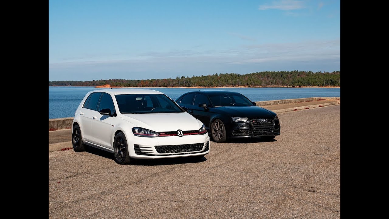 CTS Boss600 Audi S3 vs Stage 2 VW Golf GTI - MQB Battle!