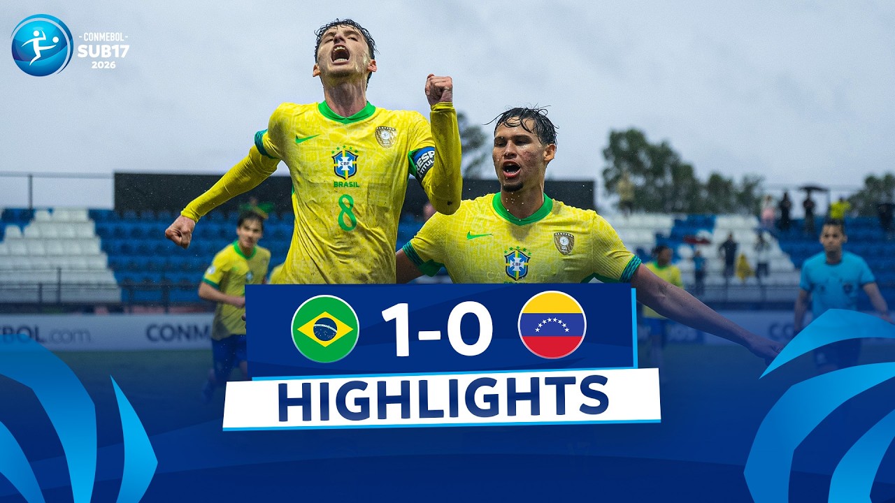 BRASIL vs. VENEZUELA [1-0] | RESUMEN | CONMEBOL SUB17 | FASE DE GRUPOS