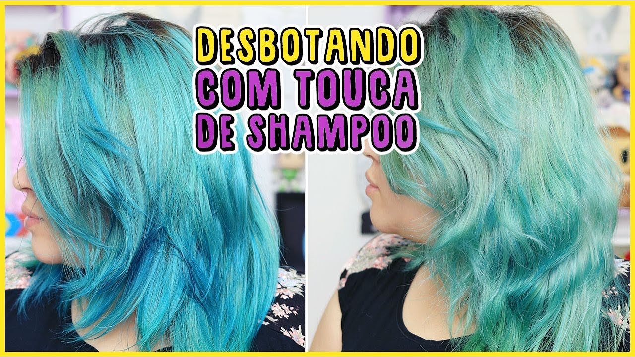 💙 DESBOTANDO COM SHAMPOO, MINHA PRÉ DESCOLORAÇÃO [Touca de Shampoo]