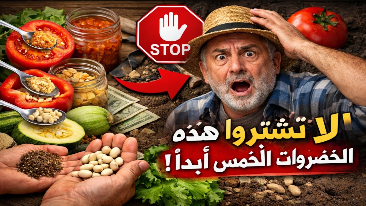 لا تشتروا بذور هذه الخضروات الخمس أبداً! سر توفير آلاف الريالات في حديقتك.