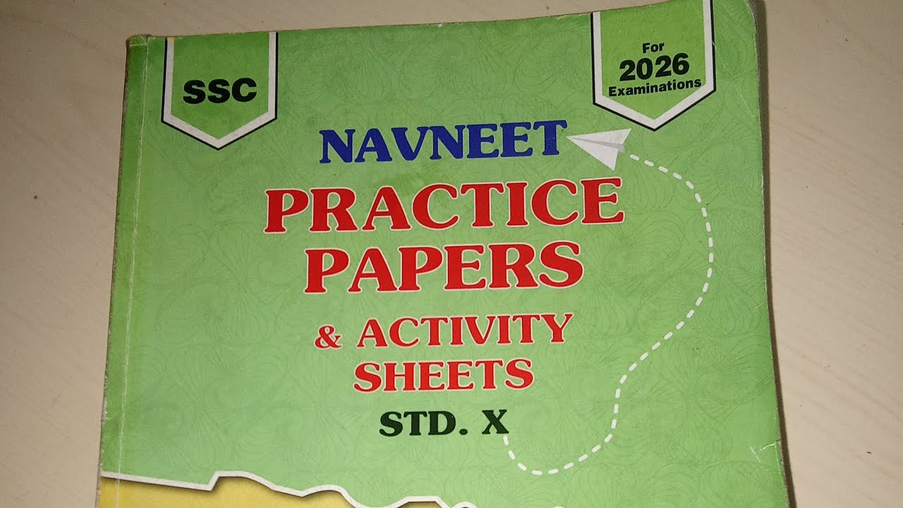 Navneet practice papers activity sheet std 10th for 2026 book review by  prapti Tiwari 
