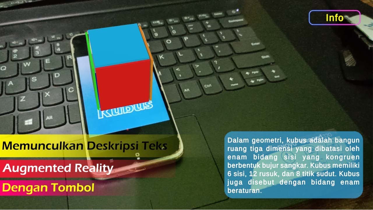 Menampilkan Deskripsi Teks Augmented Reality Dengan Tombol Unity | Devgame Tutorial