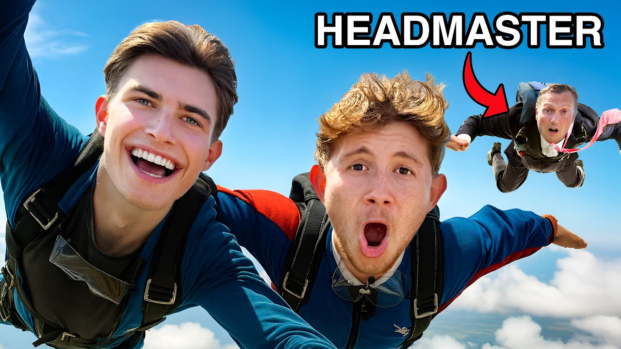 We Jumped out of a Plane with our HEADMASTER!?