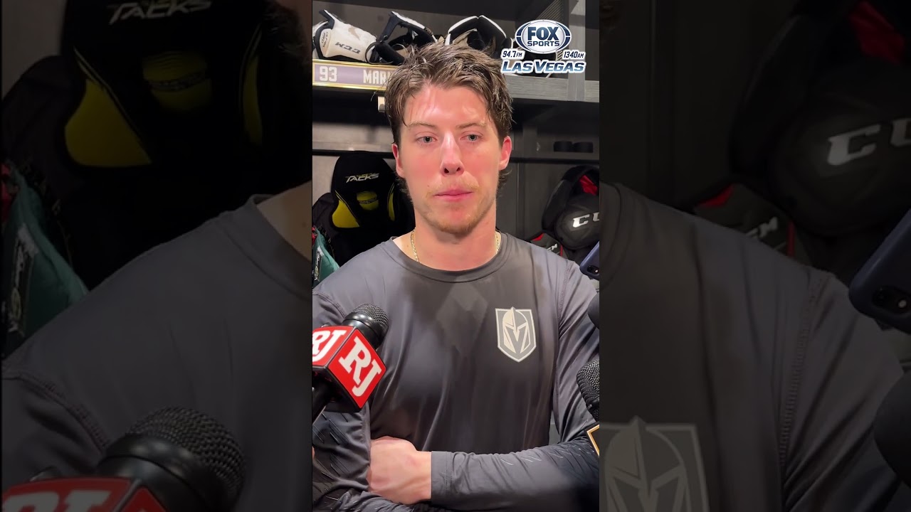 Mitch Marner speaks with media after VGK loss to Buffalo