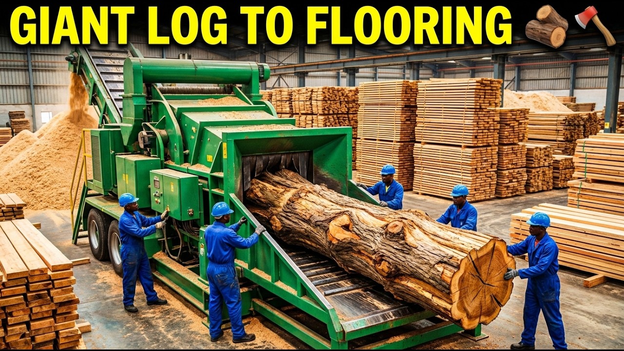 Inside a Massive $10M Wood Factory Making Luxury Flooring from Giant Logs