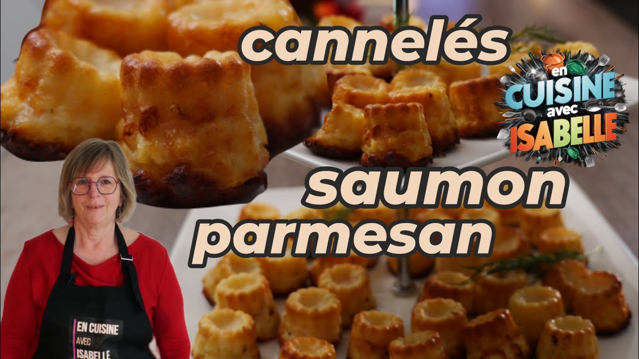 Mini cannelés au saumon et parmesan