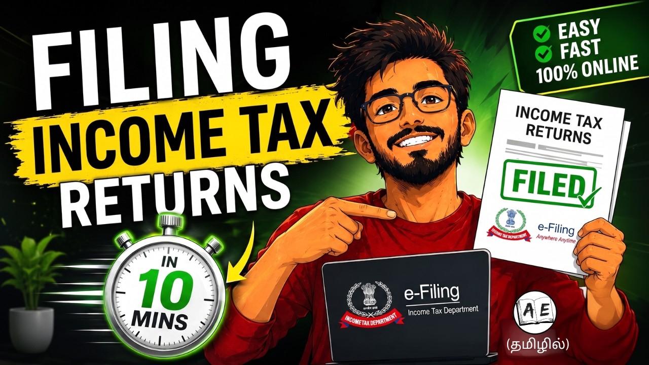 How to File INCOME TAX RETURNS in Tamil | ITR 1 for Salaried employees complete guide in Tamil