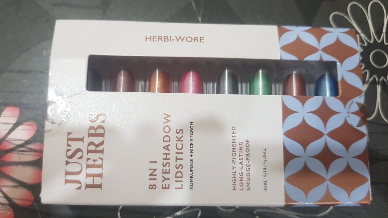 @JustHerbsIndia  8 in 1 eyeshadow lidsticks