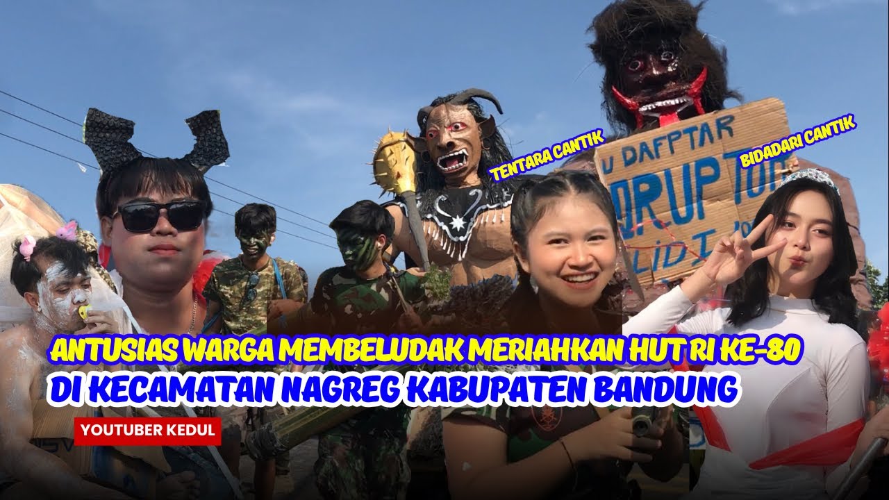 Antusiasme Membara! Karnaval HUT RI ke-80 Di Nagreg kabupaten Bandung Bikin Jalanan Penuh Sesak